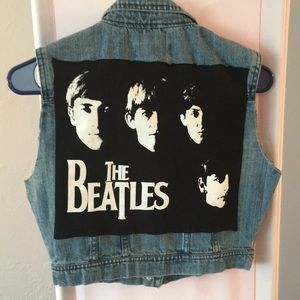 Beatles denim vest